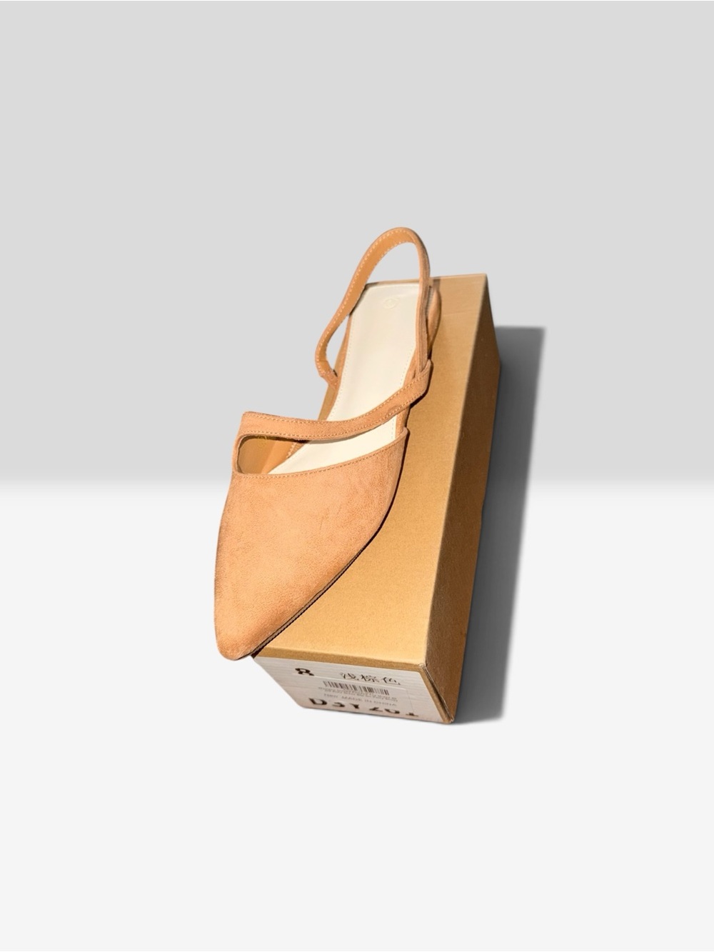 Women's Tan Pointed Slingback Loafer - Sleek Everyday Flat